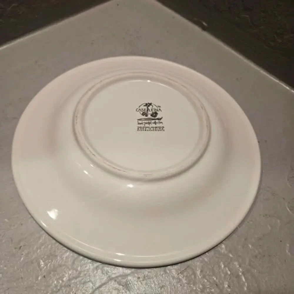 Tabletops Unlimited Casa Leina Hand Painted Fruit Plate